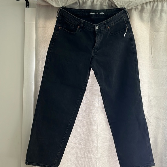Old Navy Denim - Old Navy size 12 Petite Low Rise O.G. Loose Jeans (black denim)
